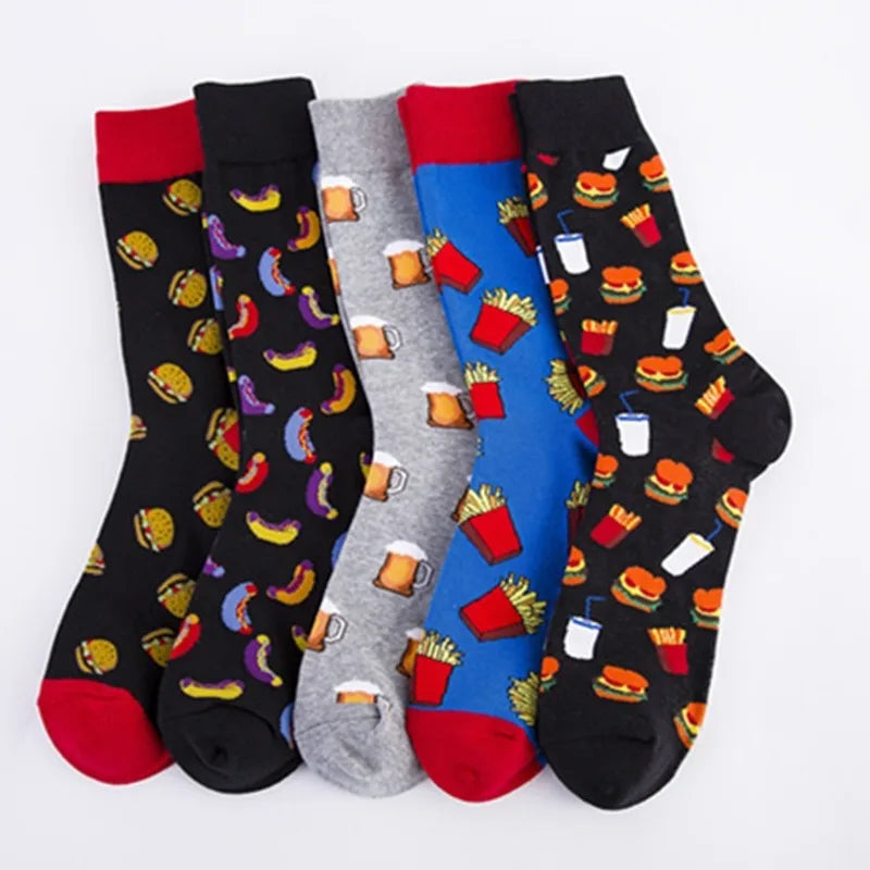 Beer and Fastfood socks